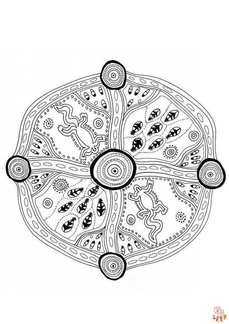 coloriage dun mandala decore de feuilles