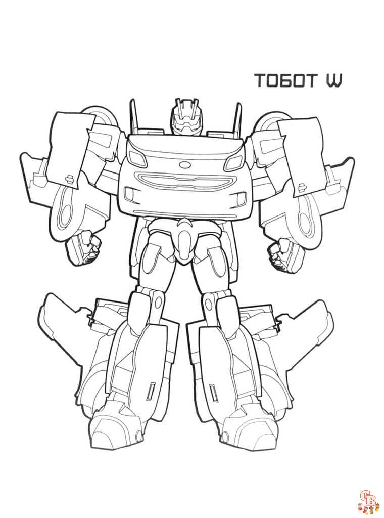 coloriage tobot