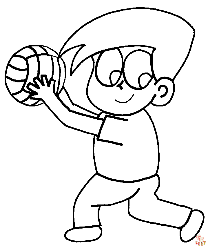 coloriage volley