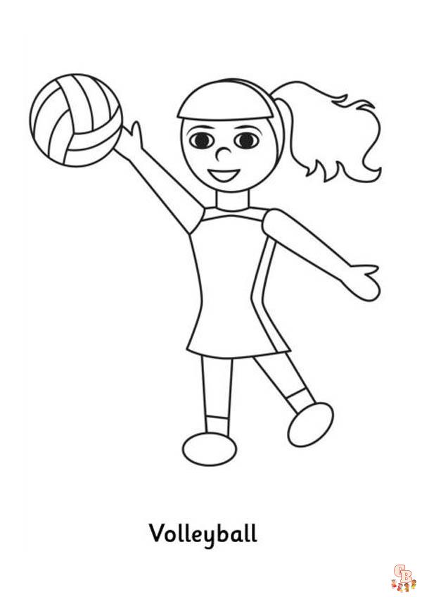 coloriage volley