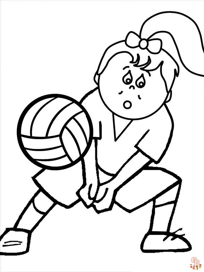 coloriage volley